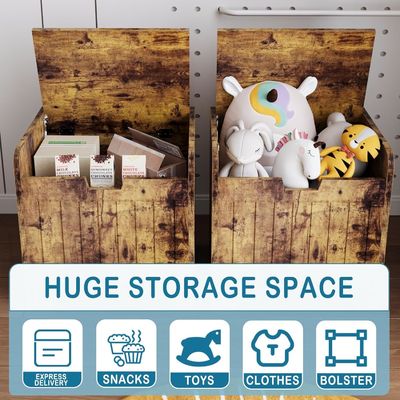 Caixinha de armazenamento de entrada de madeira para sala de estar Logotipo personalizado Caixa de armazenamento de brinquedos aceitável