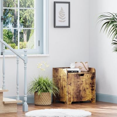 Caixinha de armazenamento de entrada de madeira para sala de estar Logotipo personalizado Caixa de armazenamento de brinquedos aceitável