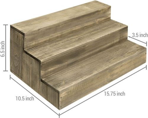 OEM Ordem aceitável Madeira sobremesa Stand Cupcake Riser Display para ocasiões especiais