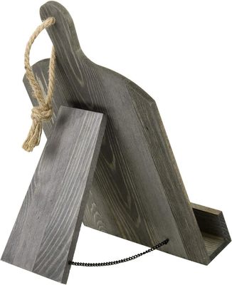 Porta-livros de receitas de madeira rústica ajustável e dobrável para armazenamento de cozinha