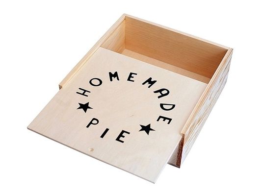 Lâmina de madeira de luxo de armazenamento de madeira grande para arte 24 x 19 x 7,5 cm