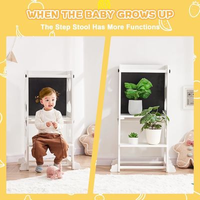 Mobiliário da sala de estar Crianças Cozinha Escalinha de passo para aprendizagem Torre de pé