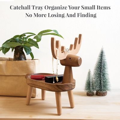 Home Decorativo de madeira de captura de bandeja com forma personalizada 7,75 "L x 7,75" W x 48,5 "H