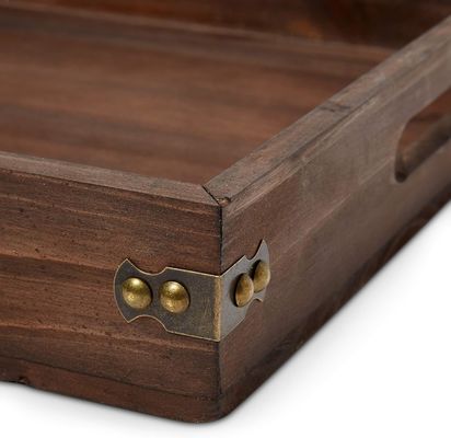 Blocos de corte Serviço personalizado 18.5 X 12 polegadas Grande Sofá e Sofá Rustico de Café bandeja para servir comida