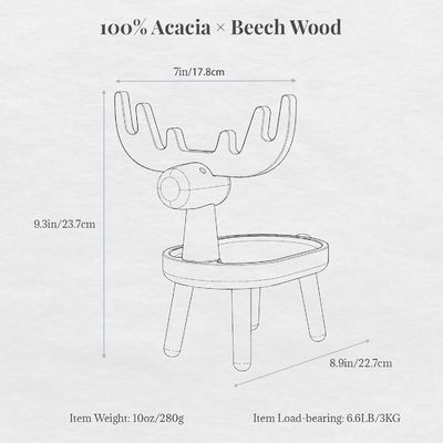 Home Decorativo de madeira de captura de bandeja com forma personalizada 7,75 "L x 7,75" W x 48,5 "H