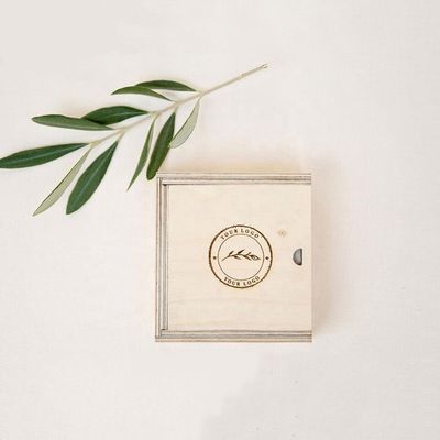 Caixas de presente personalizadas de caixas de madeira com tampa deslizante e manuseio de impressão de carimbo