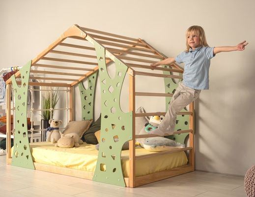 Montessori Gym Cama Jungle Gym Cama de criança Indoor Playhouse Plataforma Cama Como seu pedido Correio embalagem Y