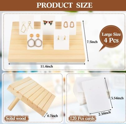 Portador de brincos multifuncional para exibição e armazenamento organizado de jóias