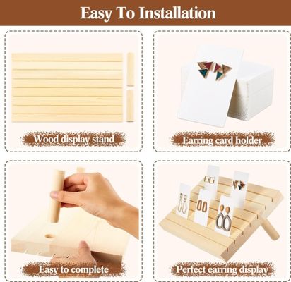 Portador de brincos multifuncional para exibição e armazenamento organizado de jóias