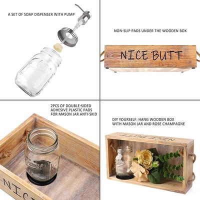 Caixa industrial de recipientes de madeira para armazenamento de pães, frutas e decoração doméstica feita à mão