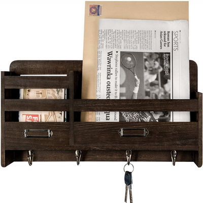 Prateleira montada na parede roupas porta-chave pendurada para logotipo personalizado de decoração de parede