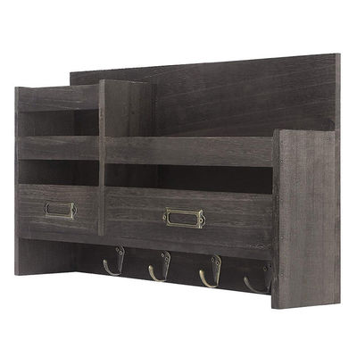 Prateleira montada na parede roupas porta-chave pendurada para logotipo personalizado de decoração de parede