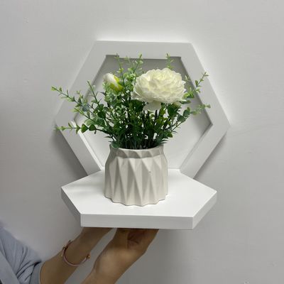 PANEL Económico Prateleira de parede de madeira para exibição de flores e organização de itens domésticos