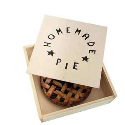 Vitalucks Embalagem personalizada de Apple Pie Caixa de madeira ecológica para dar presentes especiais