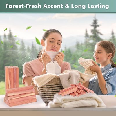 Organize seus armários e gavetas com blocos de cedro aromático de tamanho comum ou personalizado