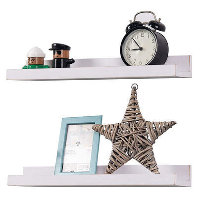 Moderno parede decorativa prateleiras flutuantes MDF cor personalizada parede montada display rack