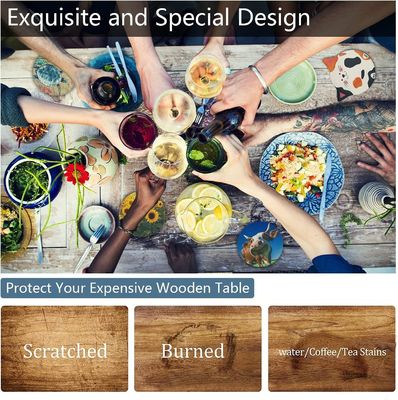 Coasters de cerâmica de design moderno em várias formas e cores para decoração de mesa