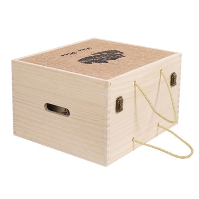 2-6 garrafas Caixa de vinho de madeira maciça para presente Encomenda personalizada aceita imediatamente