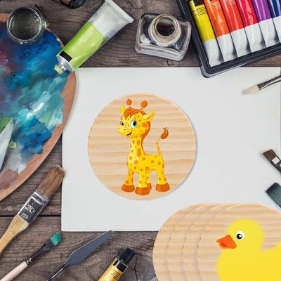 Acessórios de madeira ecológica gravada para decoração de mesa