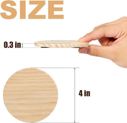 Acessórios de madeira ecológica gravada para decoração de mesa