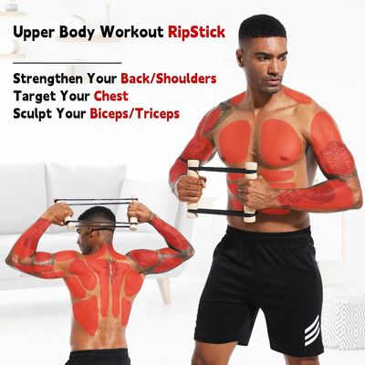 Logotipo personalizado e bandas de resistência ajustáveis Equipamento de exercícios da parte superior do corpo para ginásio em casa