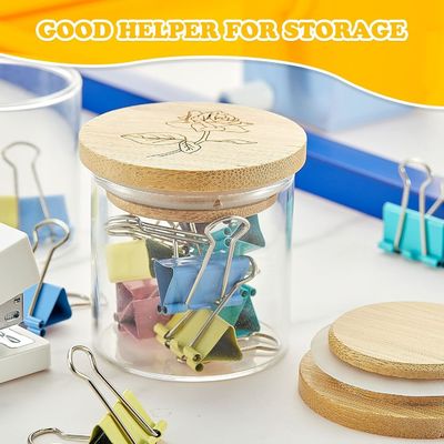 Capa de frasco de bambu de cor simples de madeira com anéis de vedação de silicone Design fácil de ponta aberta