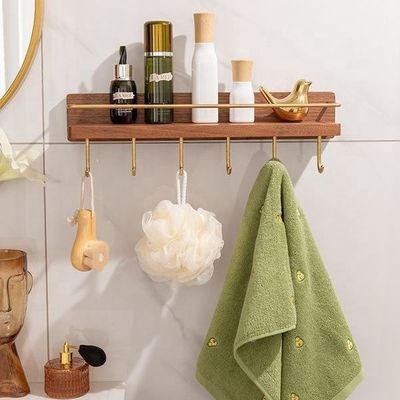 Moderno Estante de parede elegante Mobiliário de armazenamento pendurado Metal Madeira Estantes de sala de estar