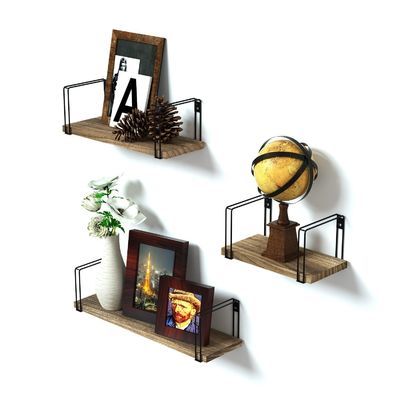 Mobiliário de sala de estar Prateleira de parede Metal Madeira Eletrodoméstico de cozinha de suporte moderno Economize espaço