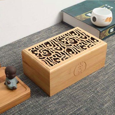 Caixa de presente de madeira de bambu ecológica reutilizável feita de madeira maciça para promoções personalizadas