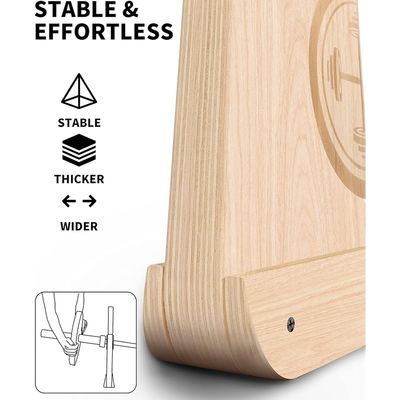 Mão antiderrapante Jack de barra de madeira para levantamento de peso