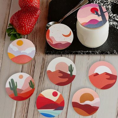 8 Pacotes de anéis de selos de silicone com tamanho personalizado, padrões coloridos de boho e tampas de bambu