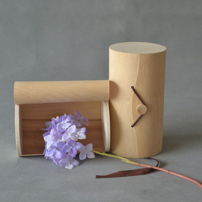 Tamanho personalizado Quadrado Decorativo Vazio Natal Natural Birch Madeira Barca Caixa de embalagem de presente