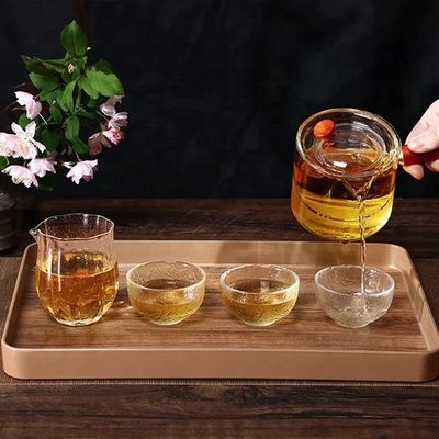 Taça de serviço de madeira personalizada na sua escolha ou cor simples para armazenamento de cozinha moderna