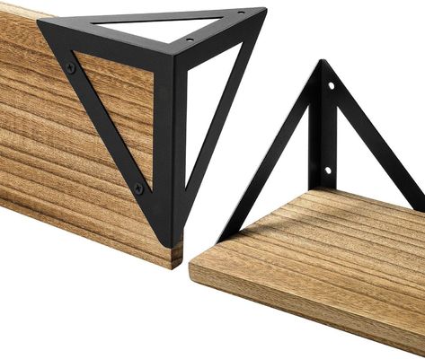 Moderno Design Prateleiras De Parede De Madeira De Metal Negro Prateleira De Armazenamento De Madeira Flutuante Para Banheiro