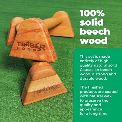 Logotipo personalizado músculo de madeira empurrar para cima está em pé para Calisthenics treino equipamento de ginástica