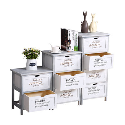 Moderno estilo multicolor verde branco caixa de gavetas para quarto feita por madeira personalizada