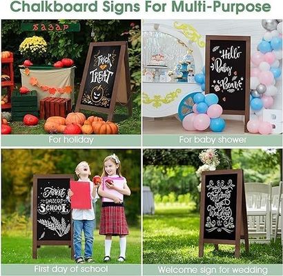 Tabuleiro de calcário de madeira queimada para menus de cafés e restaurantes