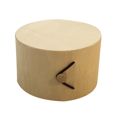 Caixa de embalagem de bolo de queijo feita à mão de madeira macia não finalizada