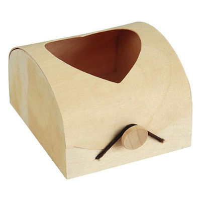 Caixa de embalagem de bolo de queijo feita à mão de madeira macia não finalizada