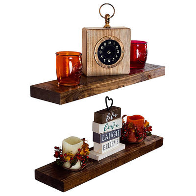 Prateleira flutuante de madeira de design moderno para sala de estar OEM/ODM Tecnologia avançada