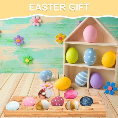 24 buracos Reversível Madeira Deviled Ovo Plater Charcuterie Tabuleiro para servir legumes