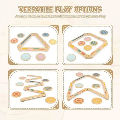 Amostra Gratuita Balcão de Balanço de Pequeno-Adolescente e degraus para a construção de coordenação