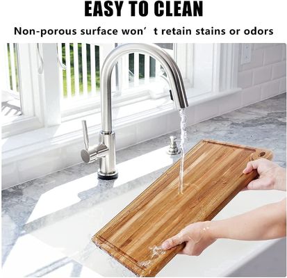 Como seu pedido Chapping Board com Juice Groove Handle Acacia Wood Board de corte