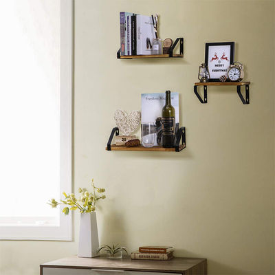 Repositório flutuante montado em parede de madeira maciça de design moderno de alta quantidade para OEM/ODM