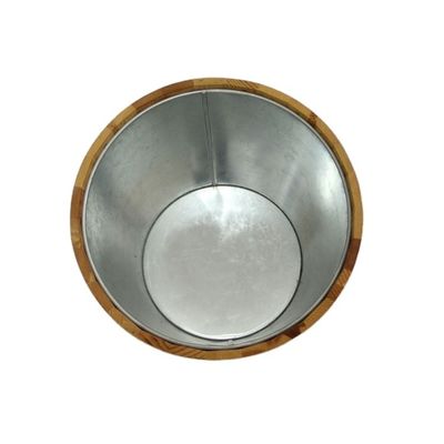 Resfriador de balde de gelo de madeira Balde de madeira personalizado em cor simples ou a sua escolha