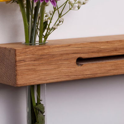 Sala de estar Chaves Ganchos Tabela de decoração de parede com prateleira e vaso