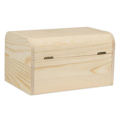 Últimas Populares Luxo Caixas de Regalo de Tesouro de Madeira Inacabado para DIY Arte Projeto Artesanato