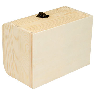 Últimas Populares Luxo Caixas de Regalo de Tesouro de Madeira Inacabado para DIY Arte Projeto Artesanato