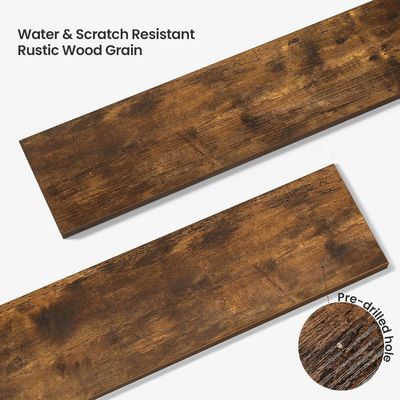 Conjunto de cores personalizadas de 2 prateleiras flutuantes de madeira para necessidades domésticas