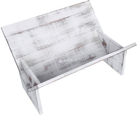 Revista de madeira Livro Arquivos Álbuns Display Estilo Retro Organizador Decoração de prateleira de parede